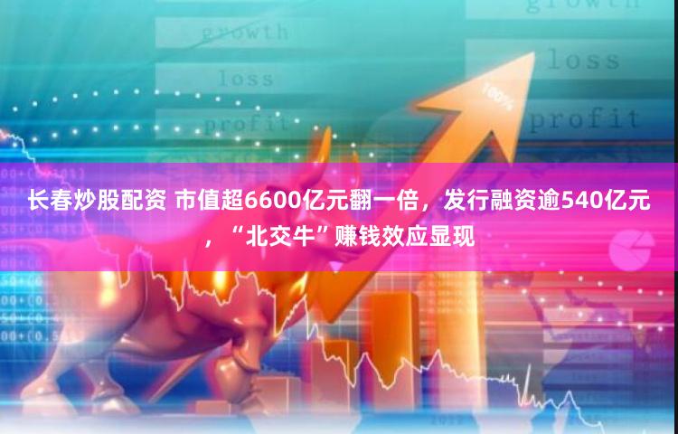 长春炒股配资 市值超6600亿元翻一倍，发行融资逾540亿元，“北交牛”赚钱效应显现